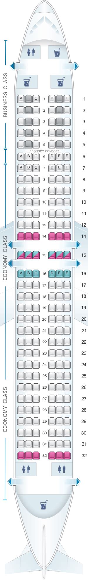 Seat Map KLM Boeing B737 800 .